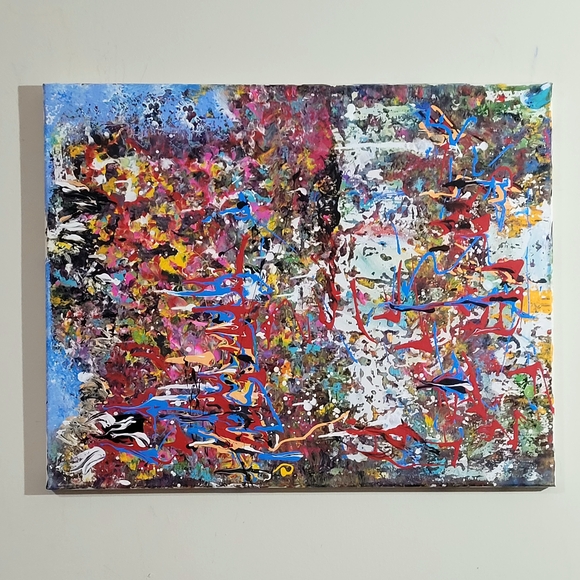 Abstract Multicolor Canvas Art